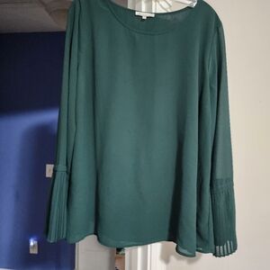 Green blouse